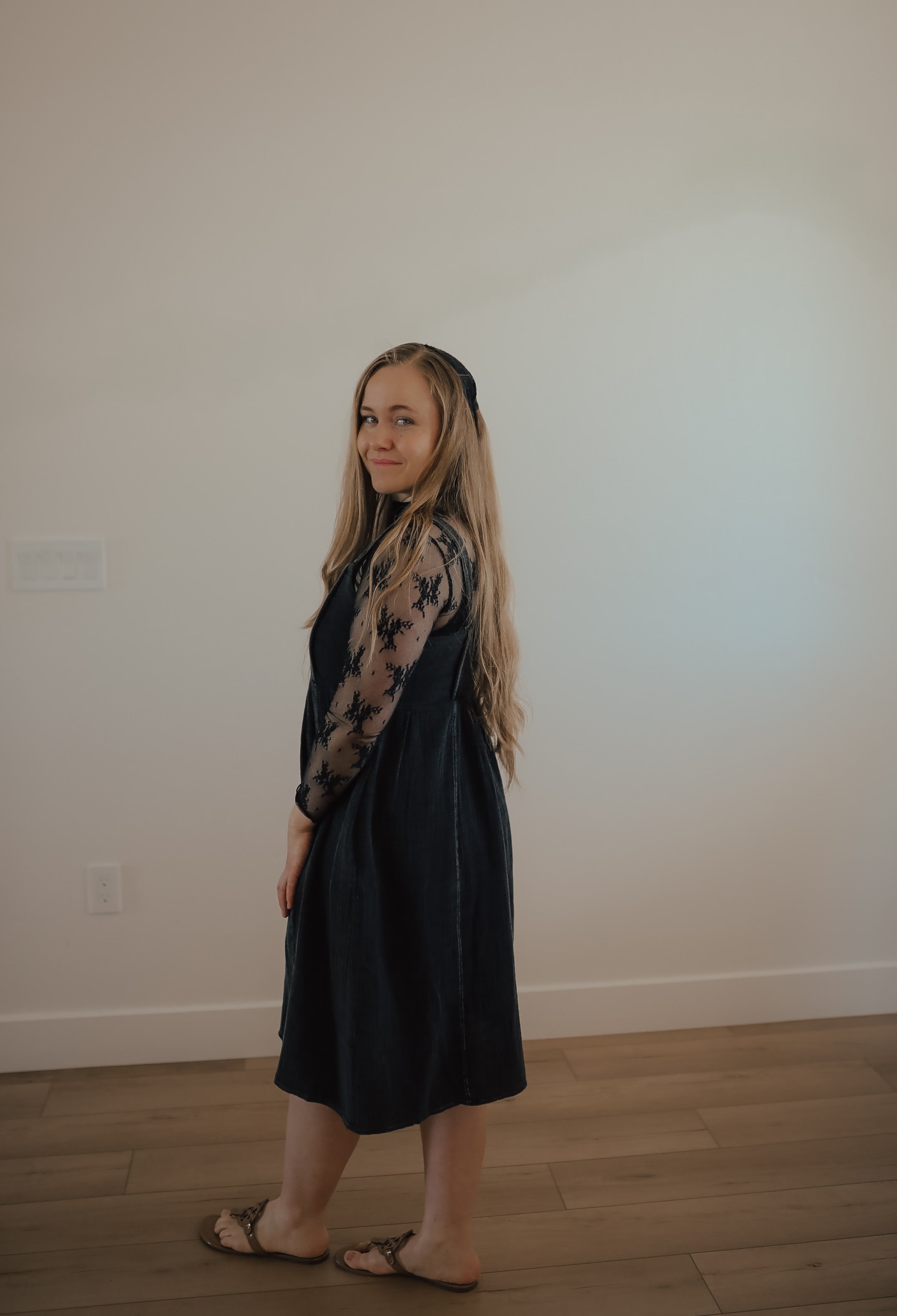 SHEER LACE LONG SLEEVE SHIRT