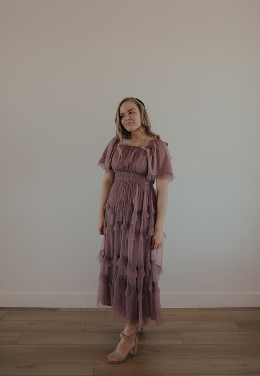 Dusty lavender maxi dress