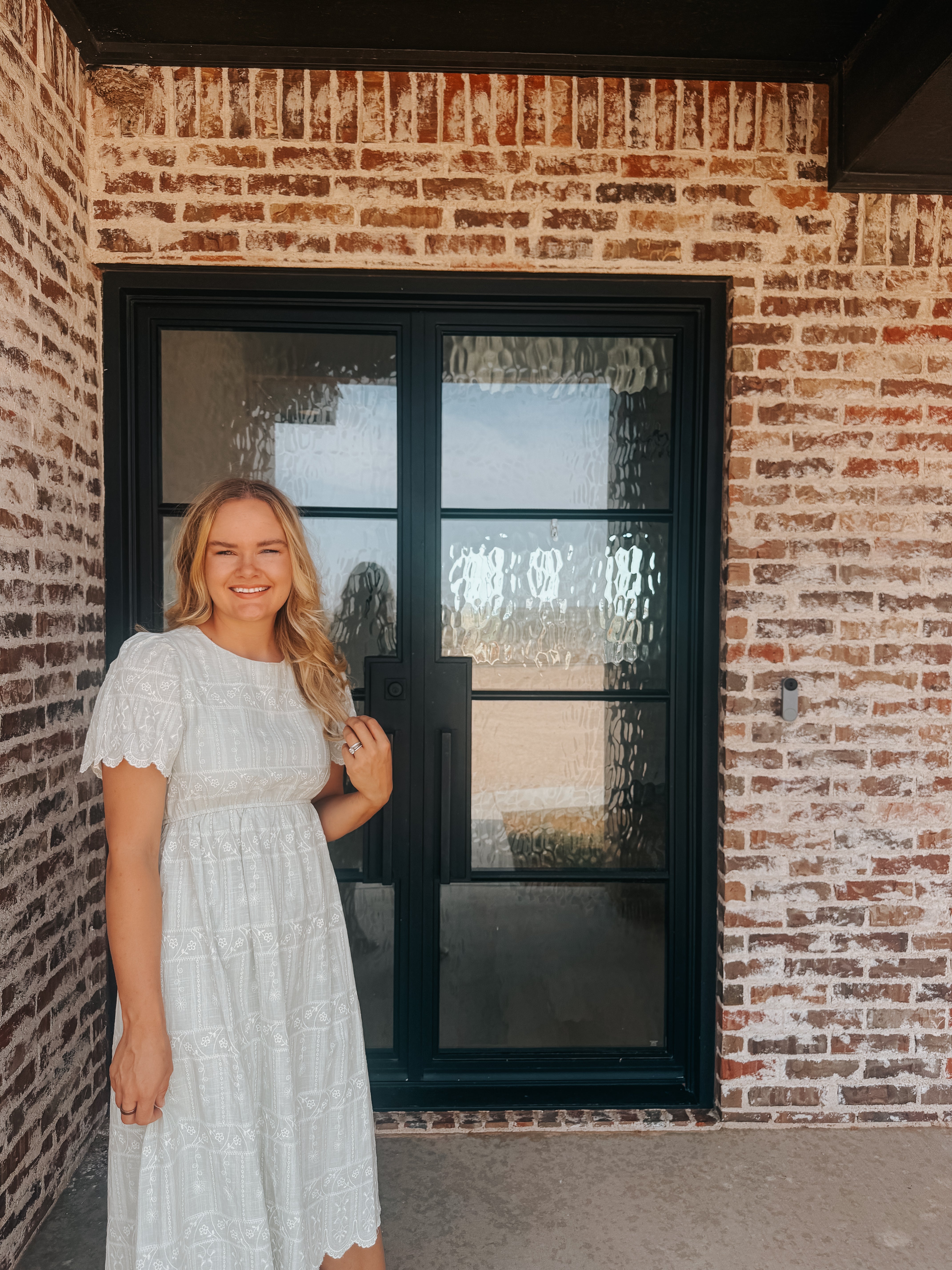 EMBROIDERED SAGE MIDI DRESS