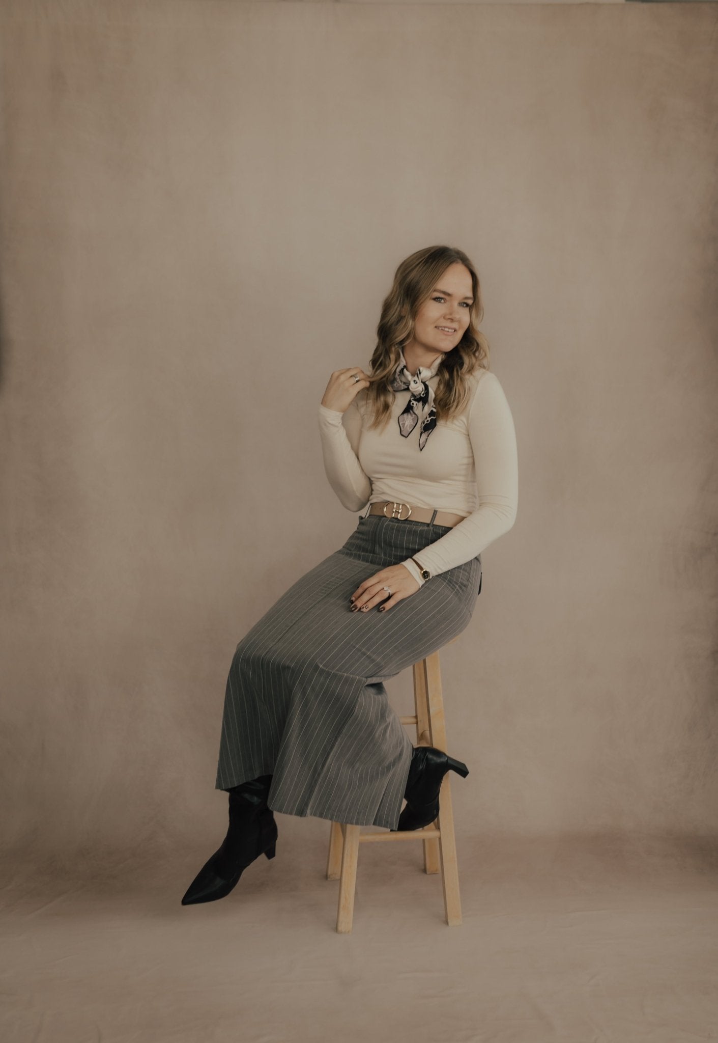 CHARCOAL/WHITE MAXI SKIRT - skirt - Duviboutique