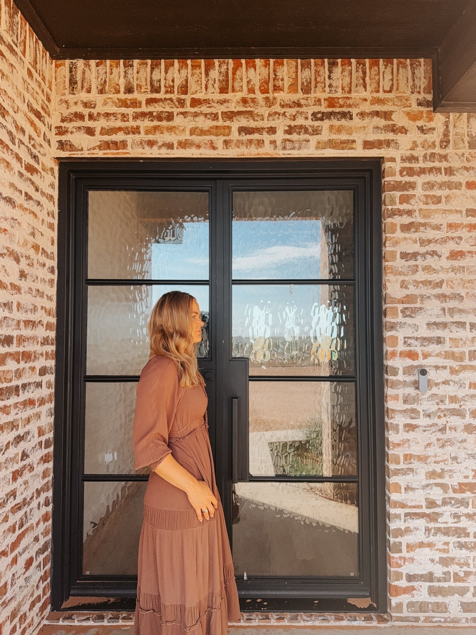 Gathered Square Neck Maxi Dress MOCHA - Duviboutique