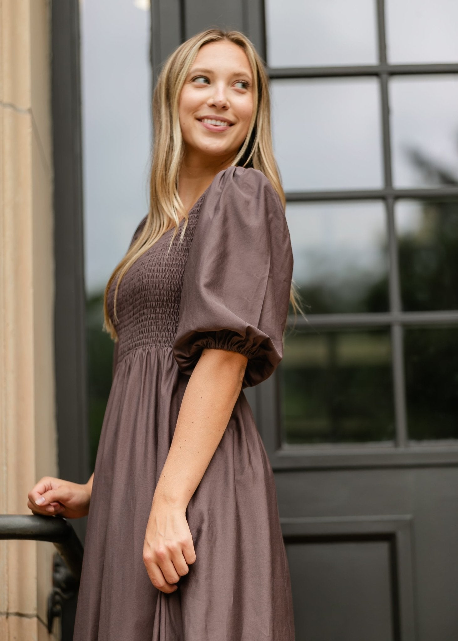 Kayleen Smocked Bodice Maxi Dress - IC Dresses - Duviboutique