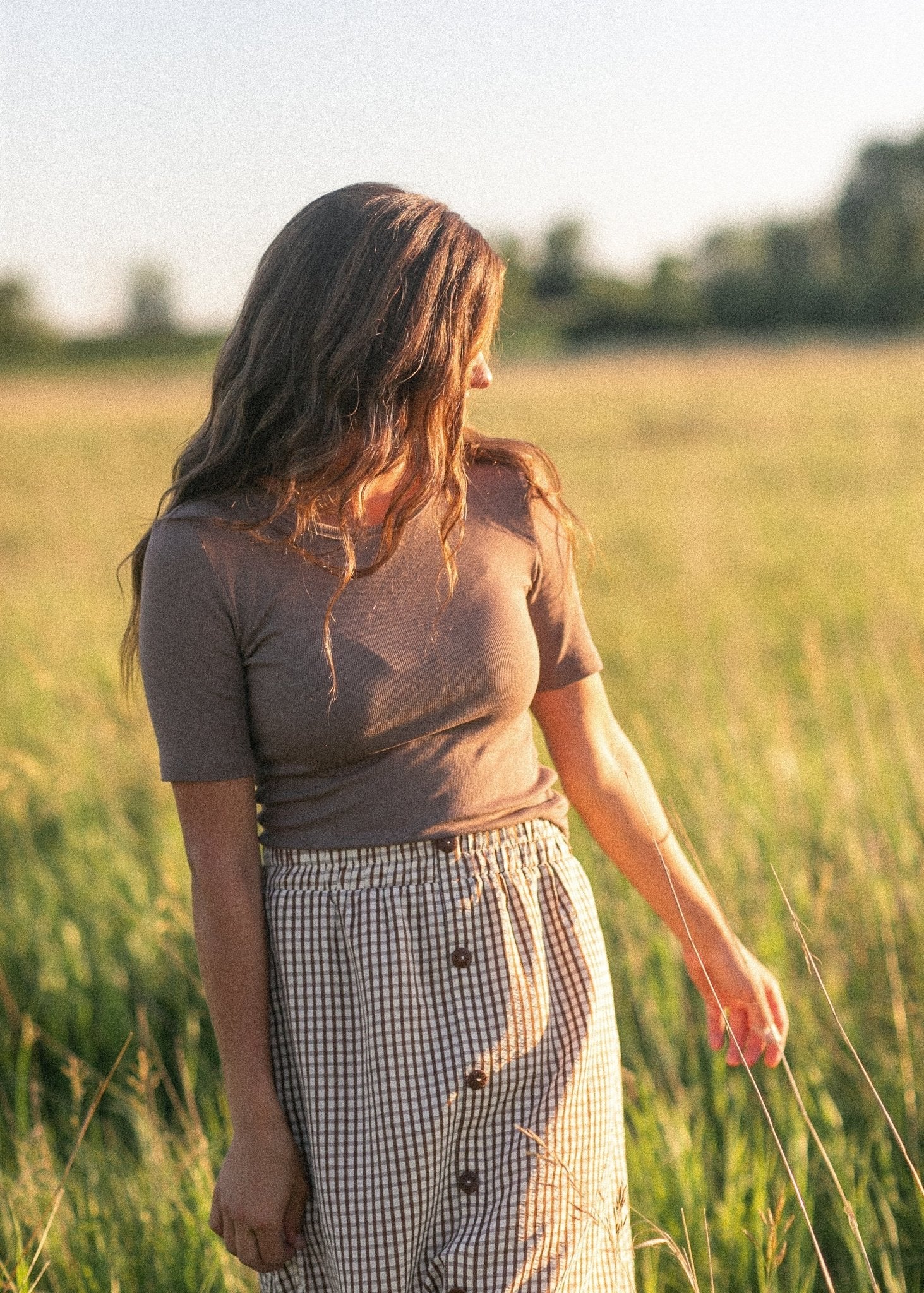 McKenna Gingham Maxi Skirt - IC Skirts - Duviboutique