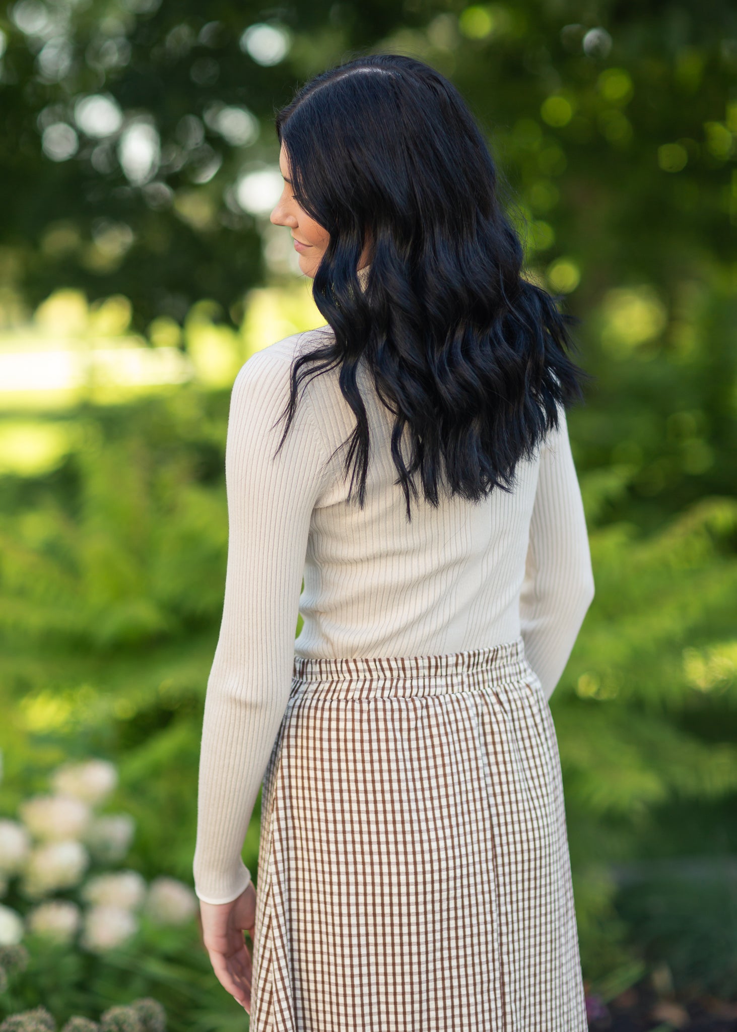 McKenna Gingham Maxi Skirt - IC Skirts - Duviboutique