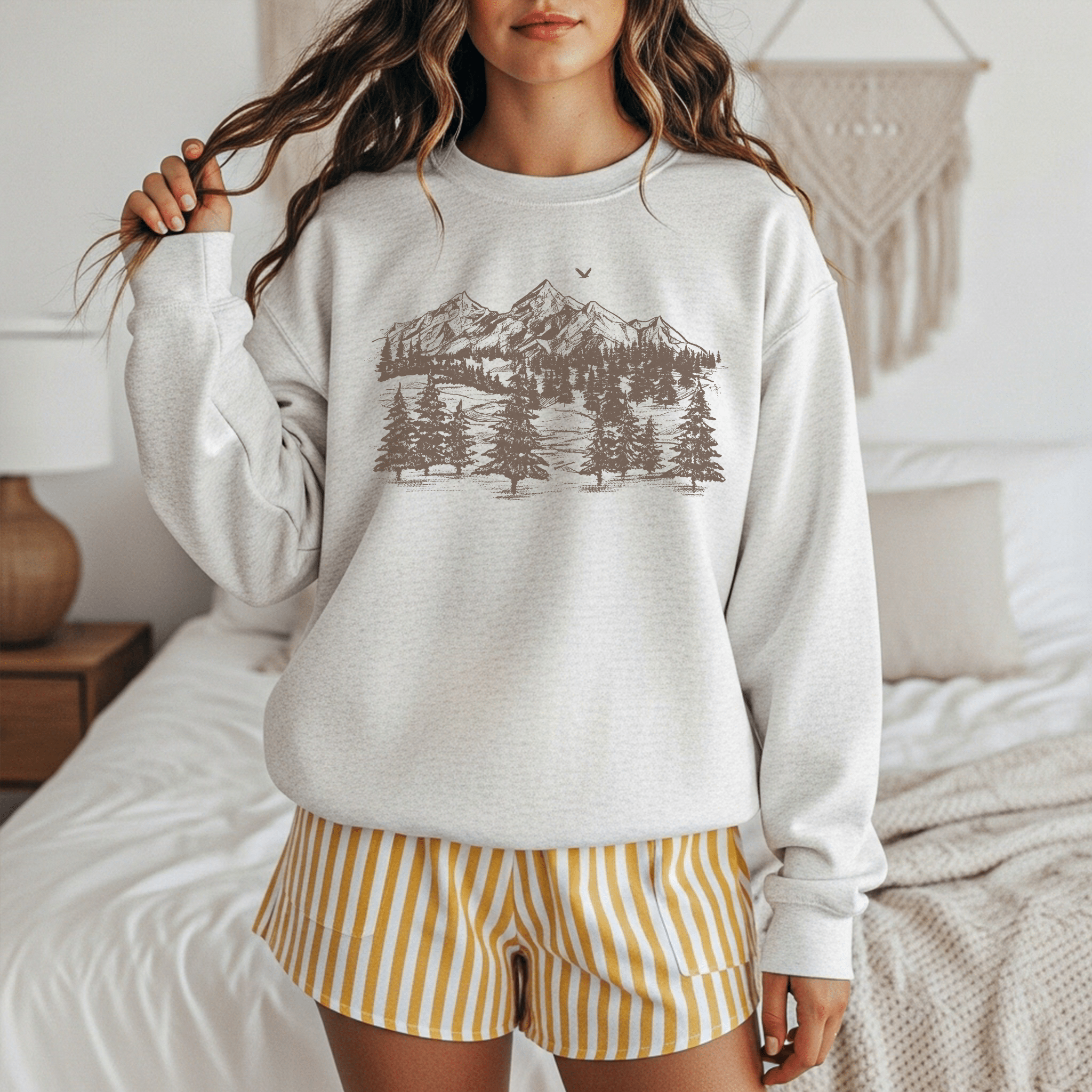 Mountain View Crewneck Sweatshirt - Duviboutique