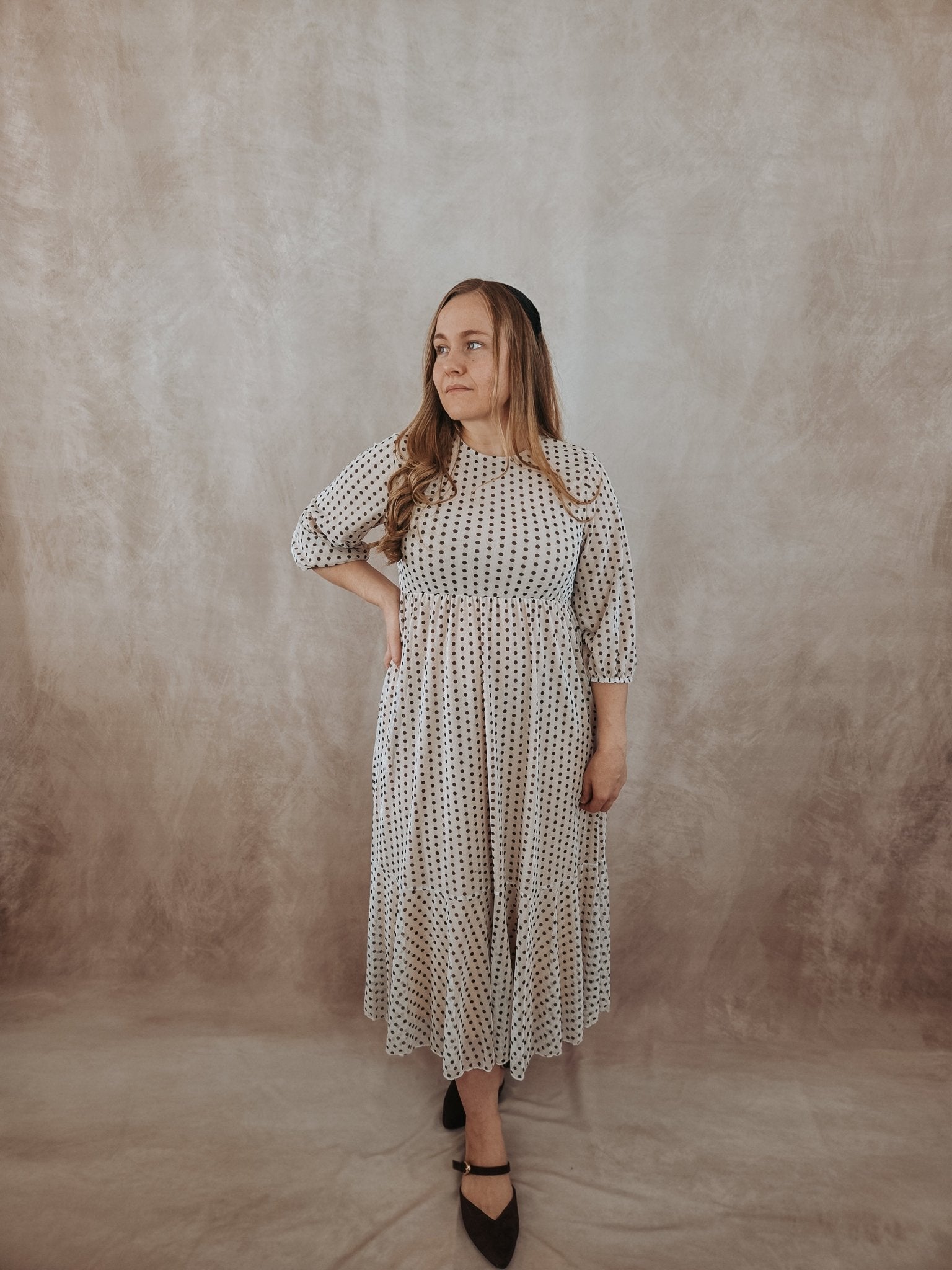 POLKA DOT MIDI DRESS - Dresses - Duviboutique