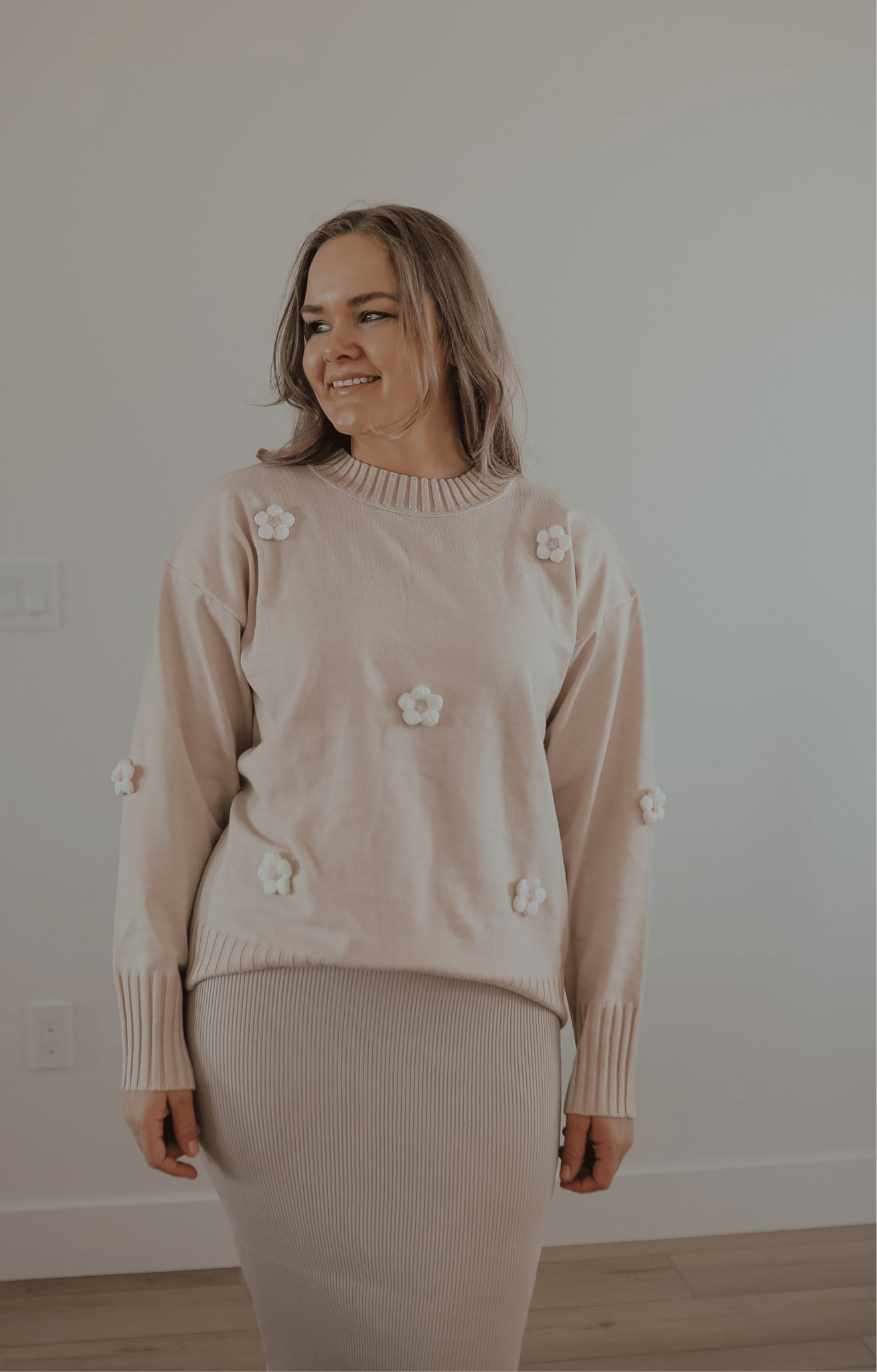 Demi Flower Sweater - Duviboutique