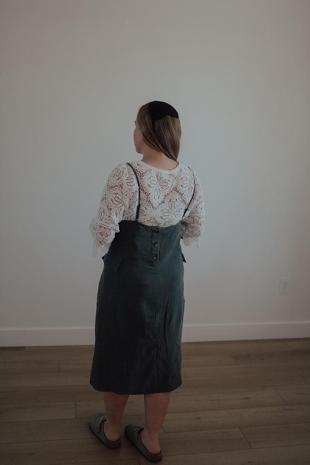 BELL SLEEVE CORCHET TOP (WHITE) - Duviboutique