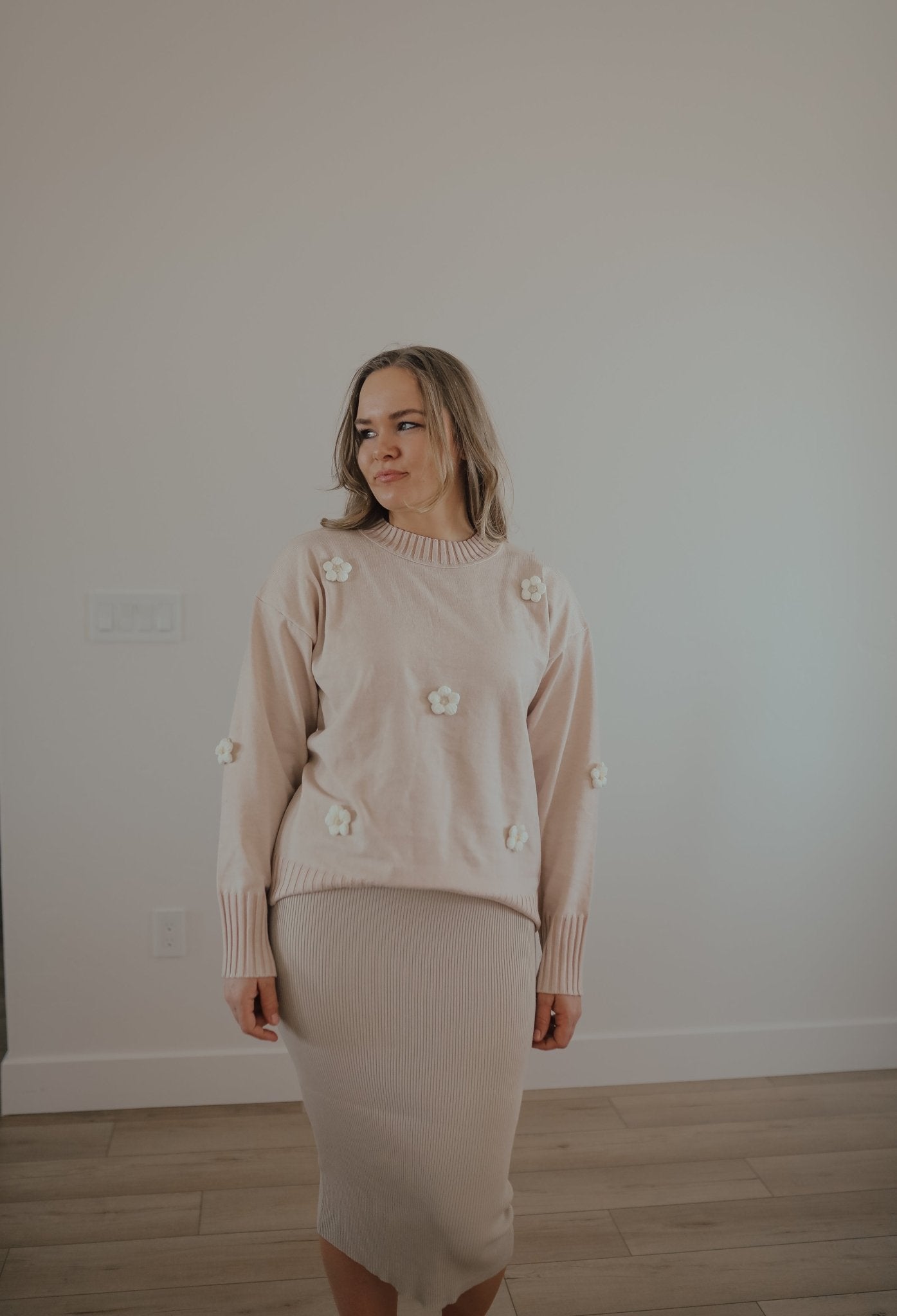 Demi Flower Sweater - Duviboutique