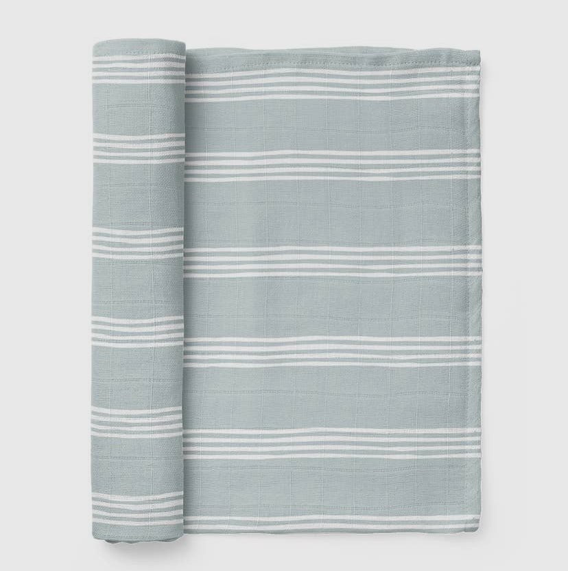 MUSLIN SWADDLE - STRIPE - Swaddle blanket - Duviboutique