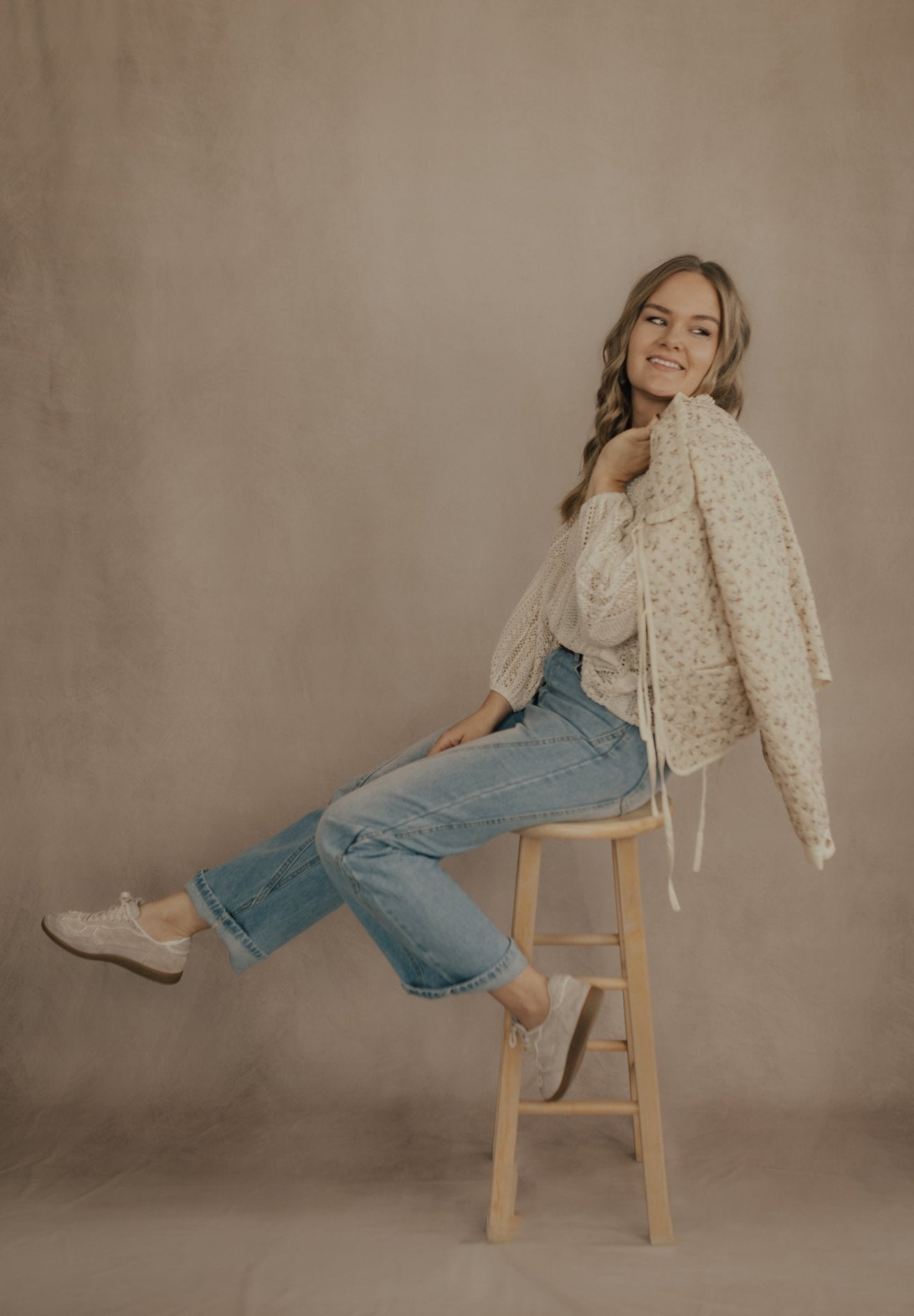 QUILTED RUFFLED COLLAR STRING JACKET - JACKET - Duviboutique