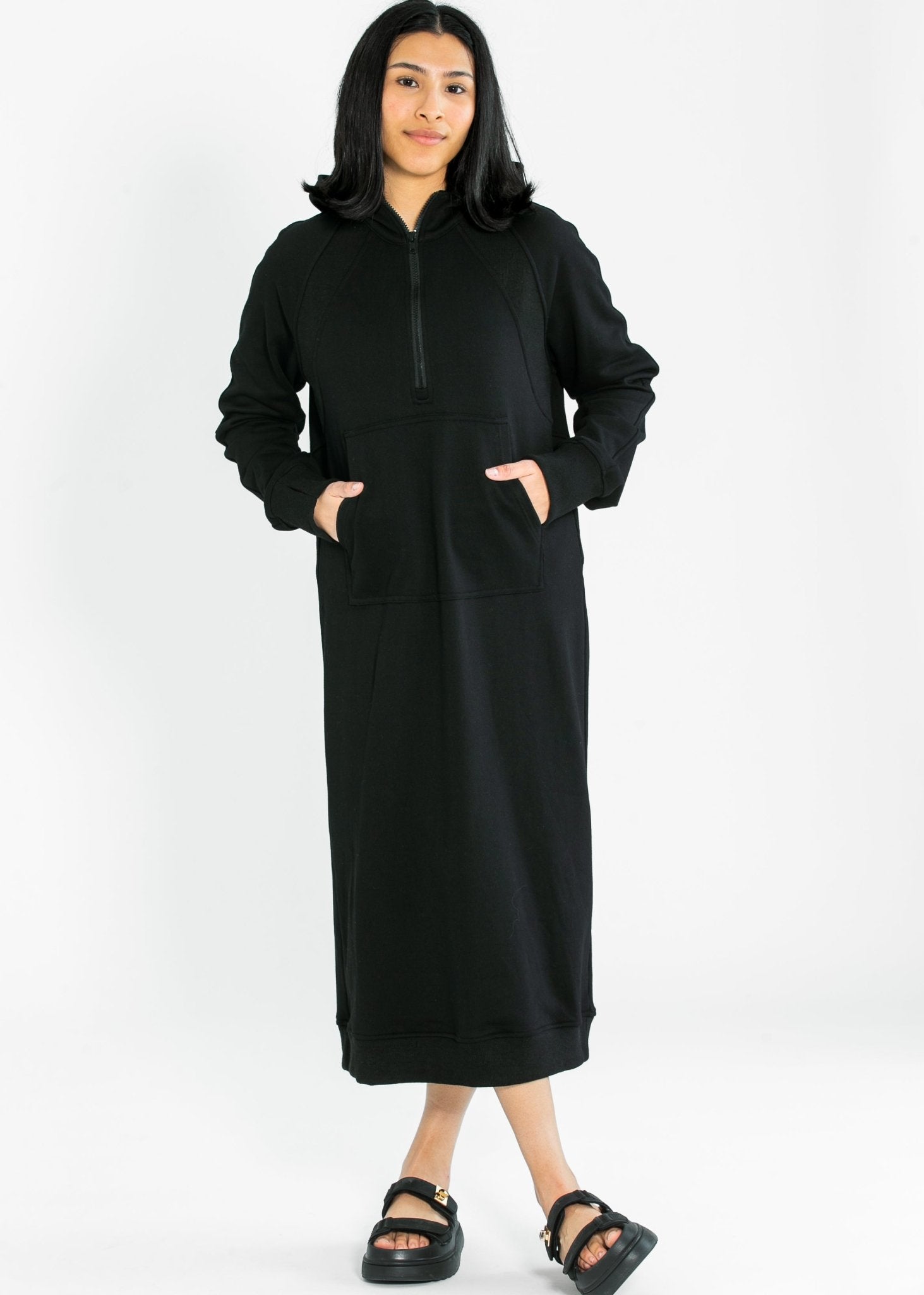 Tayla Hoodie Sweatshirt Dress - IC Dresses - Duviboutique