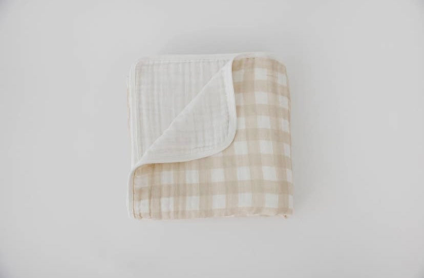 ORGANIC MUSLIN QUlIT - PLAID