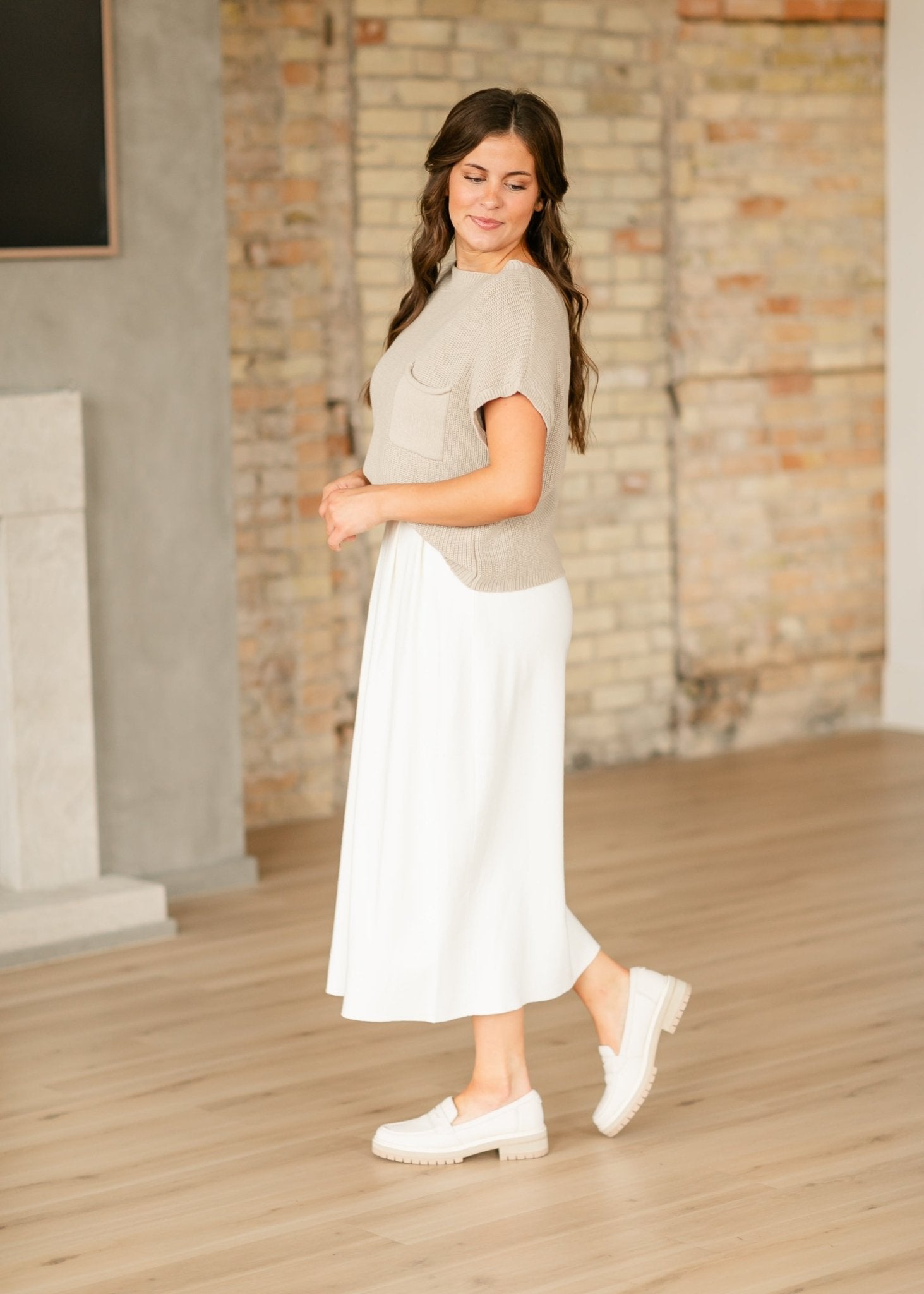 Danya Knit Sweater Set Top + Skirt - IC Tops - Duviboutique