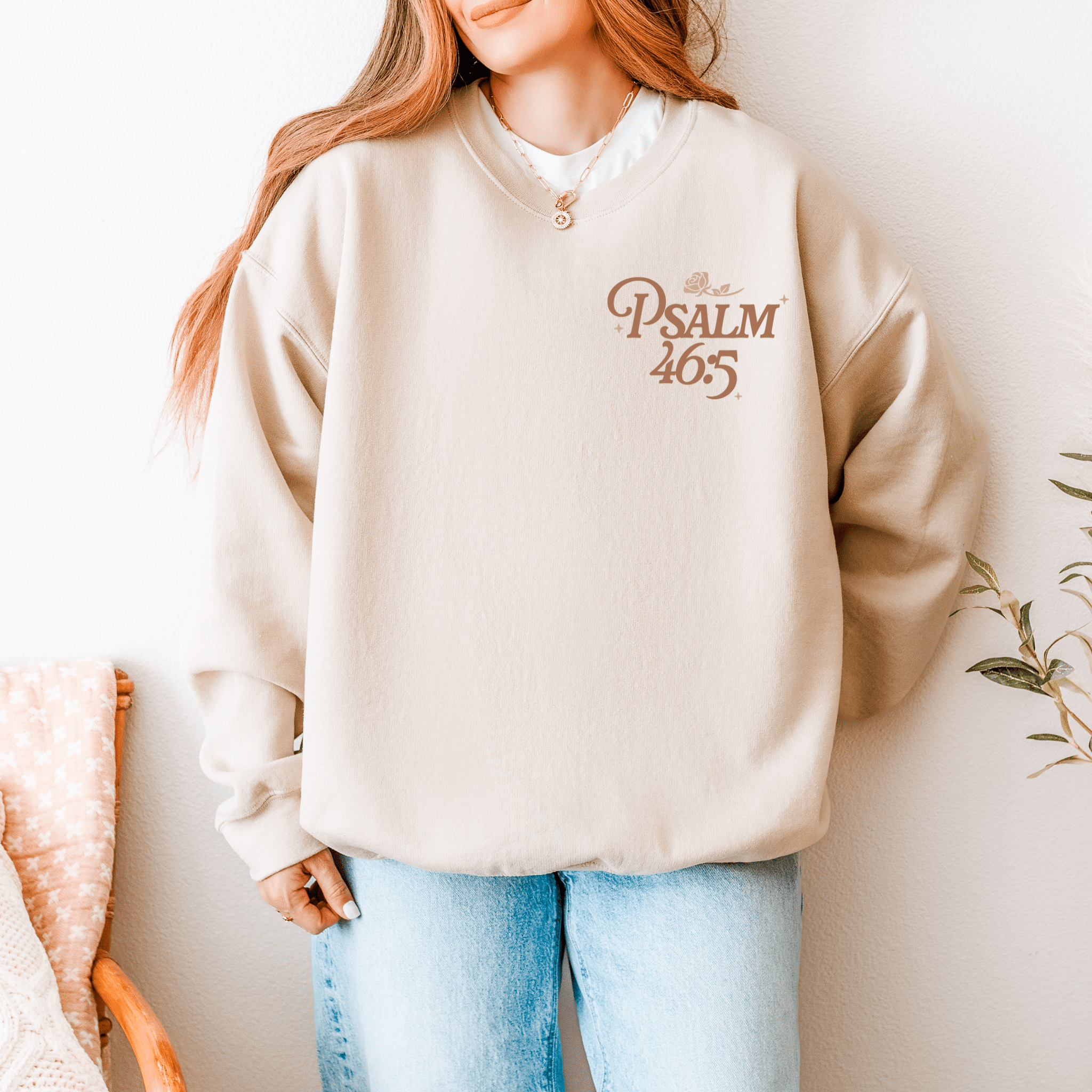 God Is Within Her Crewneck | Psalm 46:5 Sweatshirt | Faith - Based Christian Apparel - Duviboutique