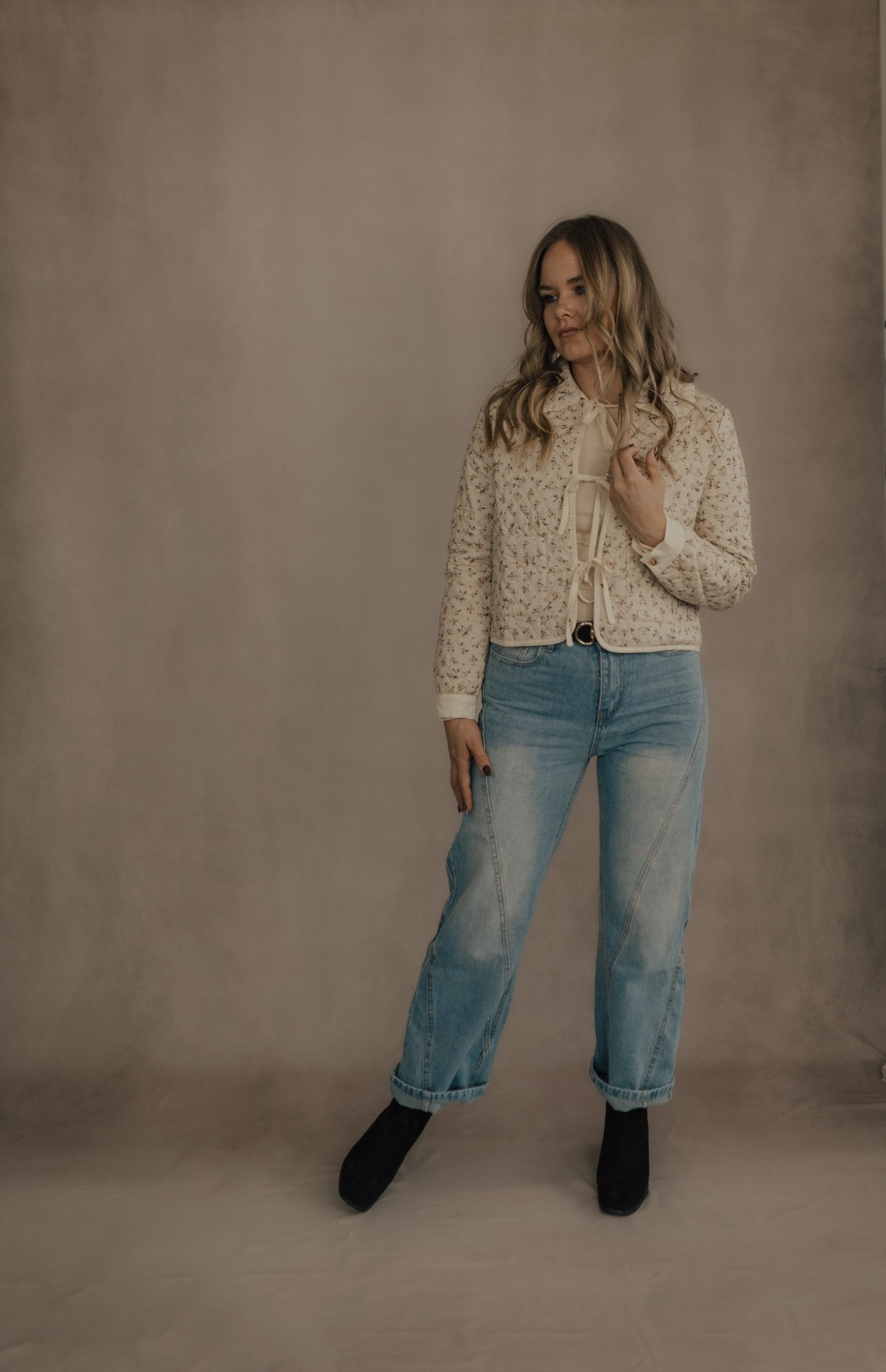 LOOSE STITCH WIDE LEG JEANS - JEANS - Duviboutique