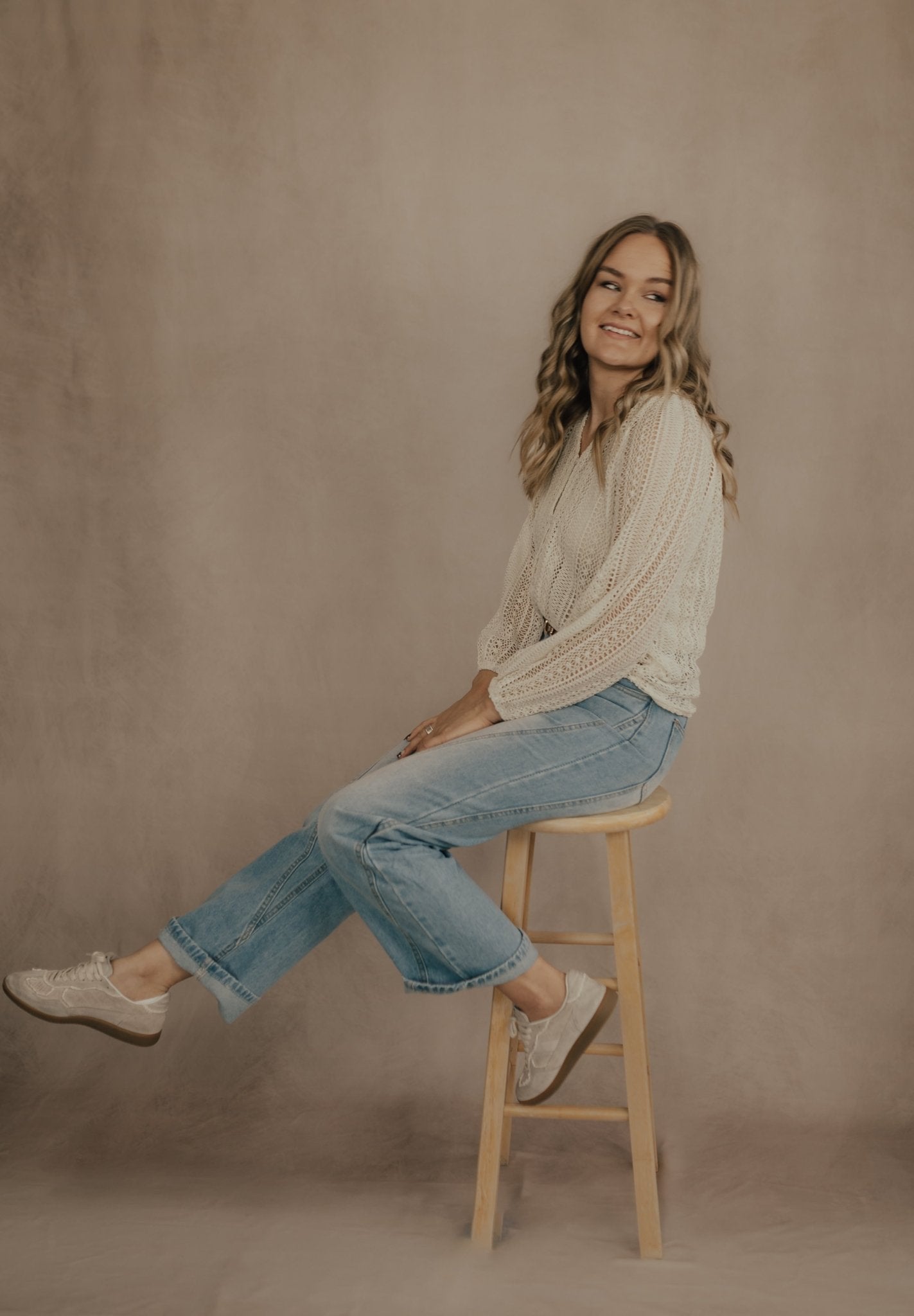 LOOSE STITCH WIDE LEG JEANS - JEANS - Duviboutique