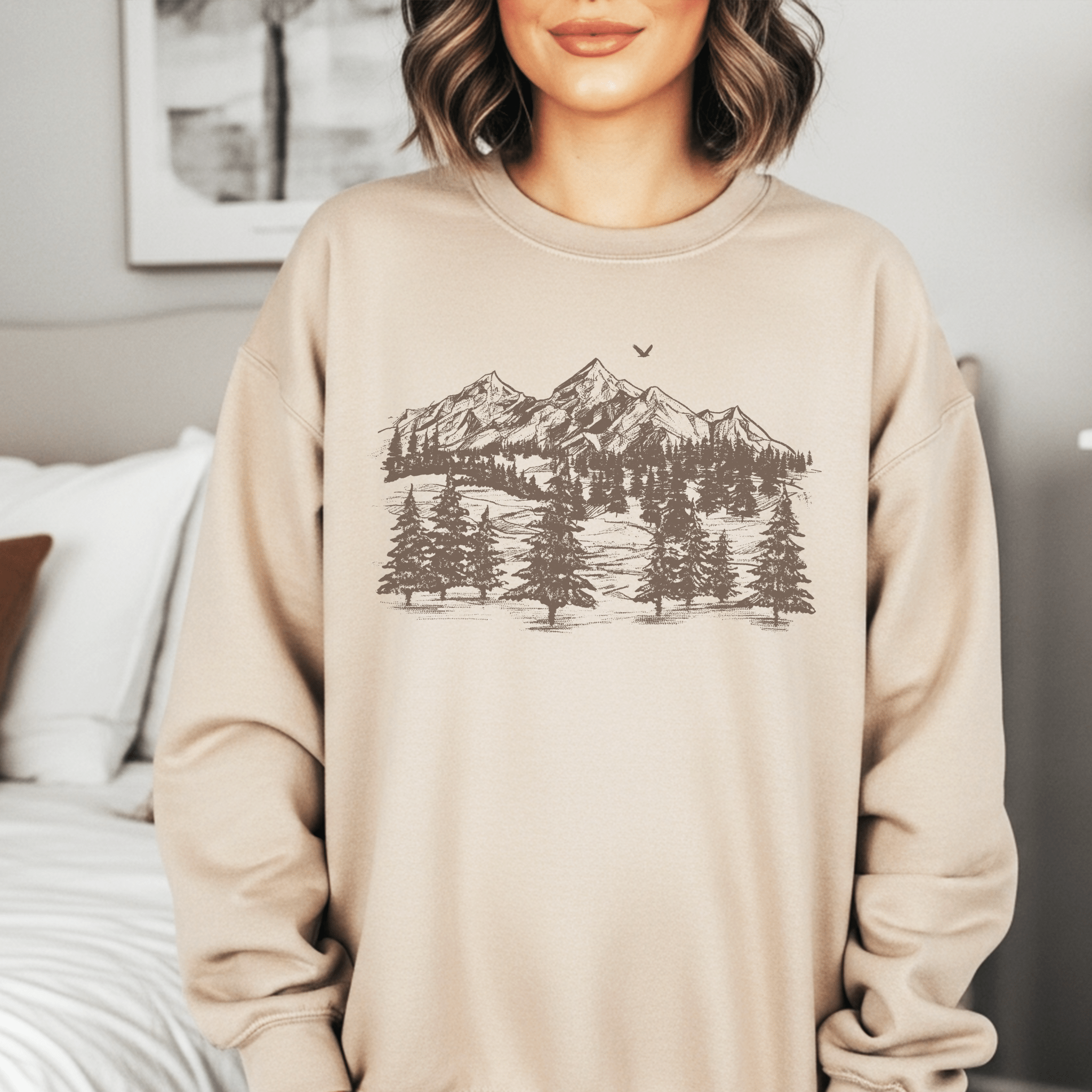 Mountain View Crewneck Sweatshirt - Duviboutique