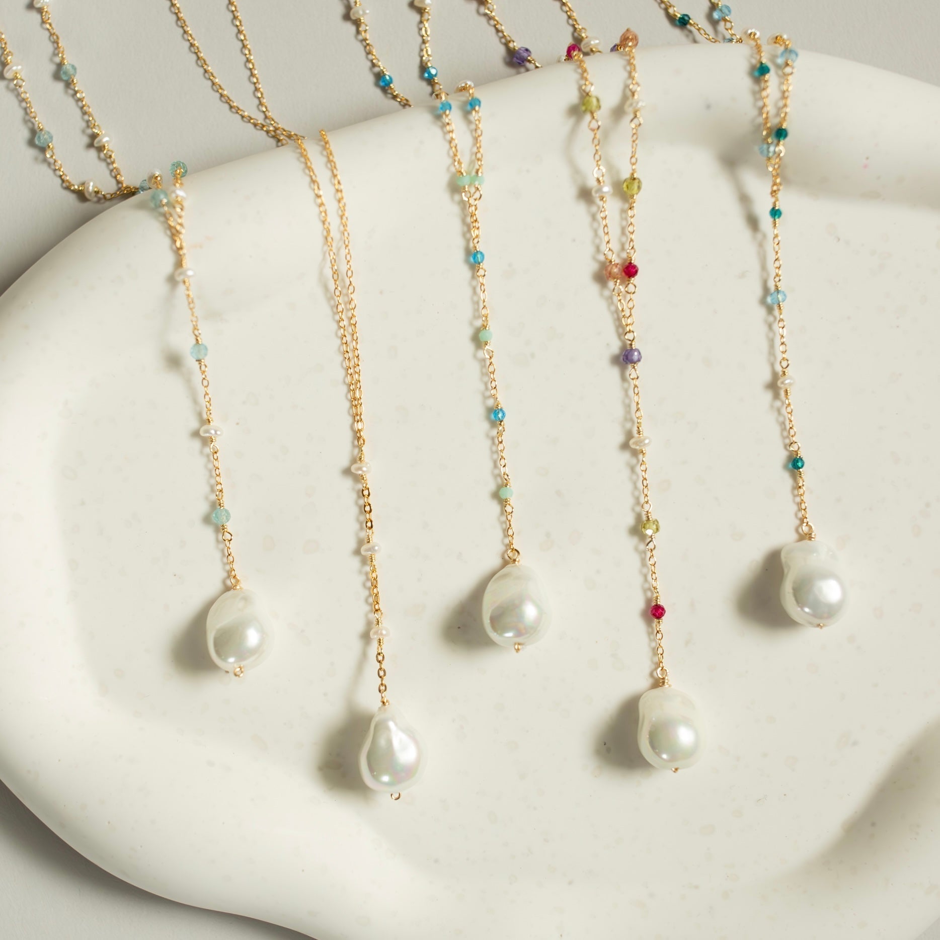 Pearl Gossamer Necklaces - Necklaces - Duviboutique