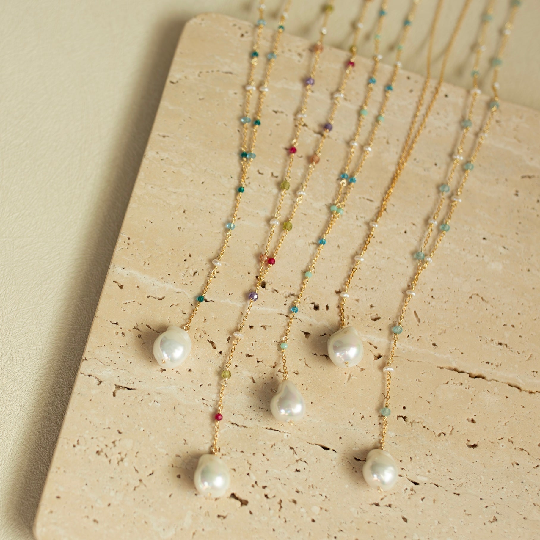 Pearl Gossamer Necklaces - Necklaces - Duviboutique