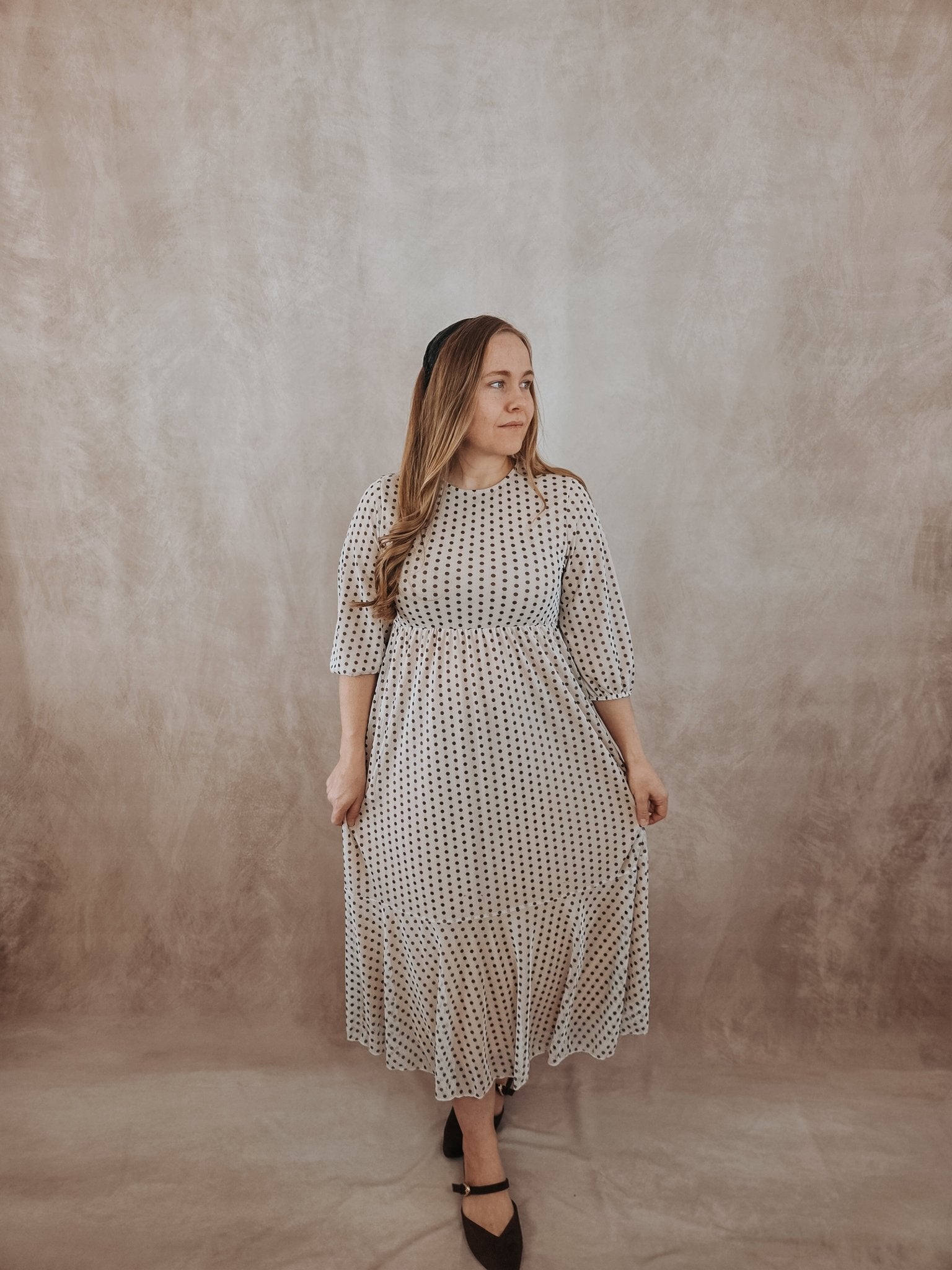 POLKA DOT MIDI DRESS - Dresses - Duviboutique