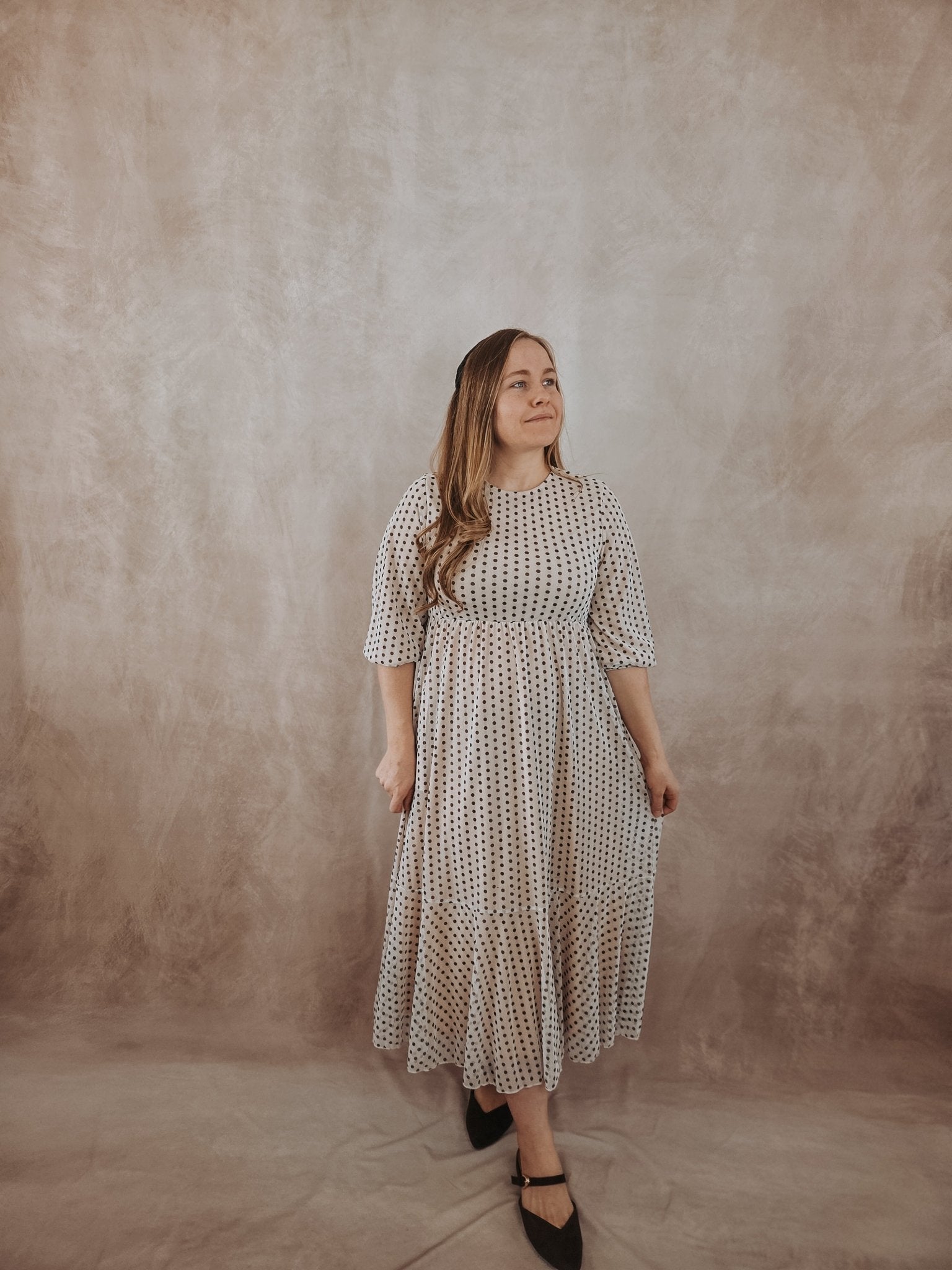 POLKA DOT MIDI DRESS - Dresses - Duviboutique