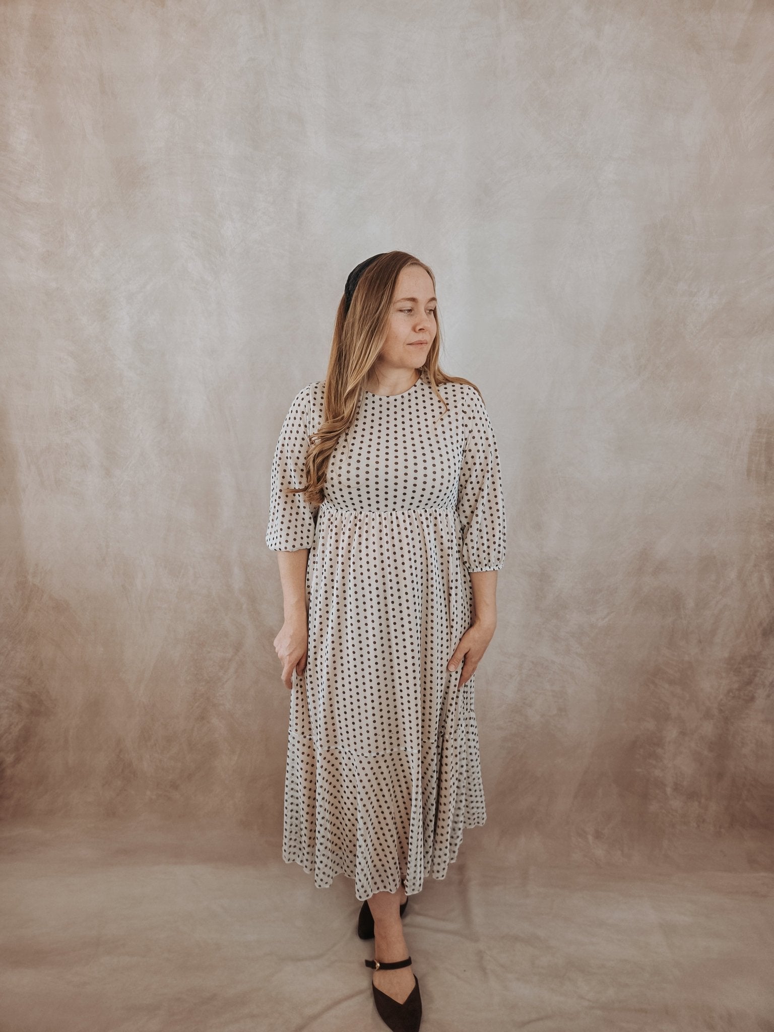 POLKA DOT MIDI DRESS - Dresses - Duviboutique