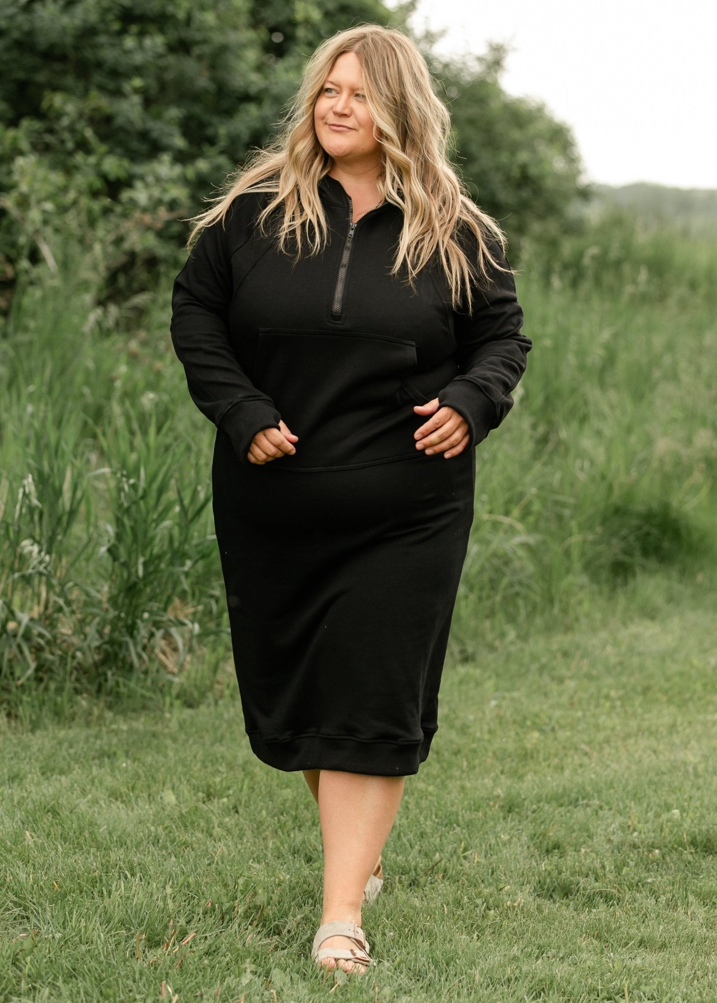 Tayla Hoodie Sweatshirt Dress - IC Dresses - Duviboutique