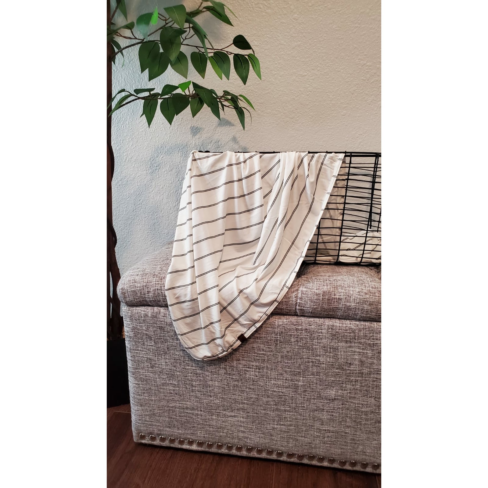 ONYX STRIPE KNIT SWADDLE - Duviboutique